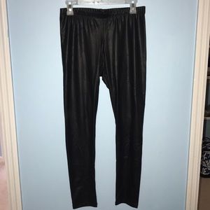 Black Mimi Chica leather leggings